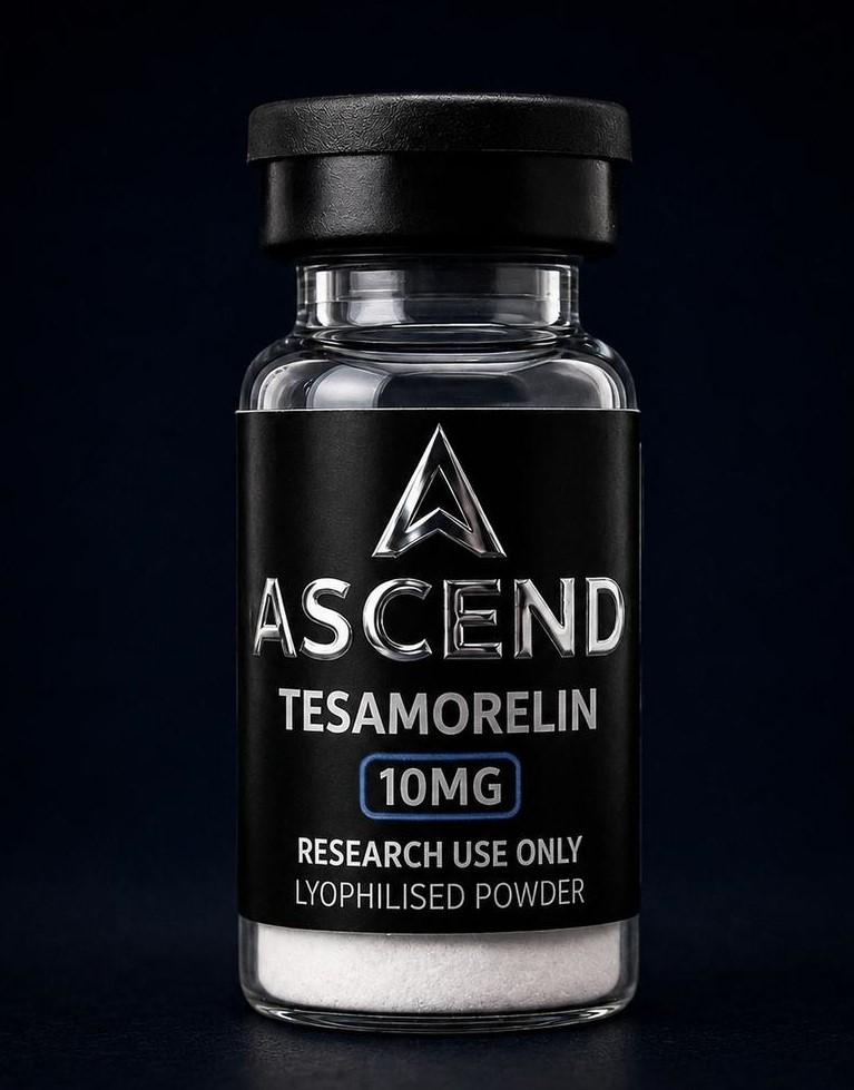 Tesamorelin Research Peptide Vial Tesamorelin Research Peptide laboratory vial